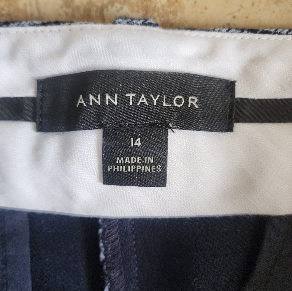 Ann Taylor Plaid Dress Pants - Picture 3 of 5